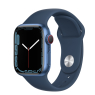 Apple Watch Series 7 (GPS) 41mm aluminium blue with sport wristlet abyssblau
