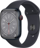 Apple Watch Series 8 (GPS + cellular) 45mm aluminium midnight wit...