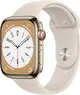 Apple Watch Series 8 (GPS + cellular) 45mm stainless steel gold with sport wristlet Polarstern