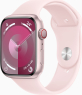 Apple Watch Series 9 (GPS + cellular) 45mm aluminium rose red with sport wristlet S/M light pink