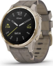 Garmin Fenix 6S Sapphire light gold/shale grey leather 
