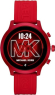 Michael Kors Access MKGO with silicone bracelet red