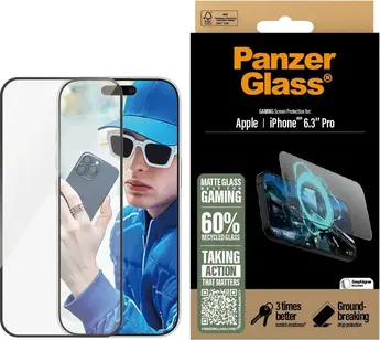 PanzerGlass Gaming Screen Protector ultra wide Fit для Apple iPhone 16 Pro