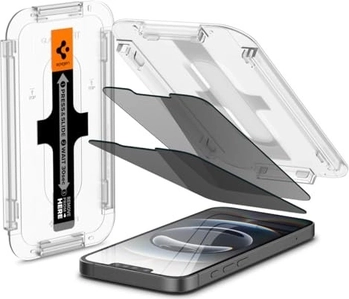 Spigen glass.tR EZ Fit Privacy Screen Protector для Эпл Айфон 16e, 2-pack