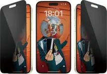 PanzerGlass ultra wide Fit Privacy with EasyAligner для Apple iPhone 15 Plus