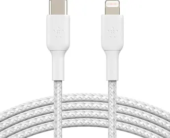 Belkin BoostCharge Braided USB-C to Lightning cable 1.0m white