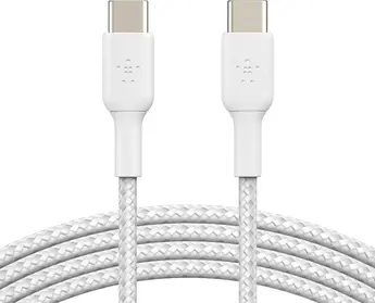 Belkin BoostCharge Braided USB-C to USB-C 1.0m white
