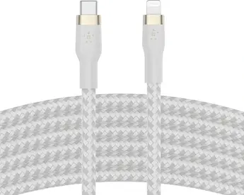 Belkin BoostCharge Pro Flex USB-C/Lightning cable 3.0m white