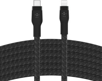 Belkin BoostCharge Pro Flex USB-C/Lightning cable 3.0m black