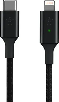 Belkin BoostCharge Smart LED USB-C/Lightning cable 1.0m grey