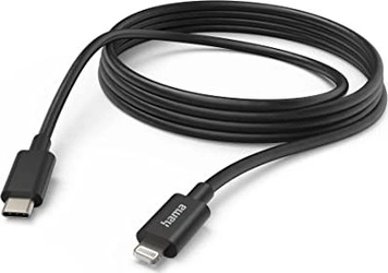 Hama кабель для зарядки USB-C/Lightning 3m black