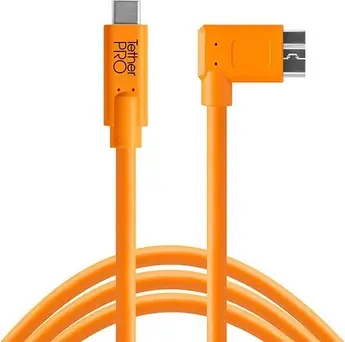 Tether Tools TetherPro USB 3.1 Gen 1 Kabel USB-C/Micro-USB-B gewinkelt 4.6m orange