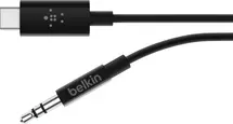 Belkin 3.5mm audio cable with USB-C-plug 1.8m black