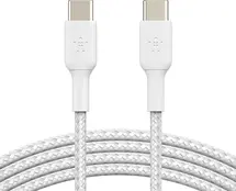 Belkin BoostCharge Braided USB-C to USB-C 1.0m white