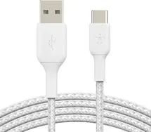 Belkin BoostCharge Braided USB-C to USB-A 3.0m white