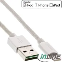 InLine Lightning/USB adapter cable silver/aluminum 1m