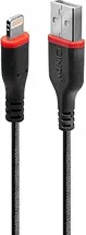 Lindy 2m sturdy USB type A an Lightning cable black