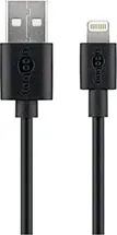 Wentronic Goobay Lightning/USB-A charging and sync cable 2.0m black