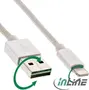 InLine Lightning/USB adapter cable silver/aluminum 1m