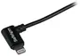 StarTech Lightning/USB-adapter cable, sidewise angled/straight, black 2m