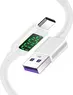 AICase 100W/5A USB C cable with LED load indicator St/St 1.2m whi...
