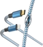 Hama кабель для зарядки reflective USB-C/Lightning 1.5m нейлон bl...