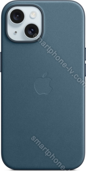 Apple Feingewebe case with MagSafe for iPhone 15 pacific blue 