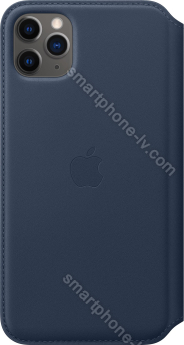 Apple iPhone 11 Pro Max Leather Folio Deep Sea Blue 
