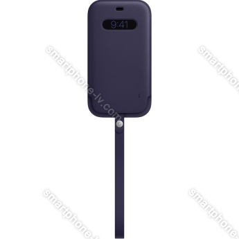 Apple iPhone 12 Pro Max Leather Sleeve with MagSafe Deep Violet 