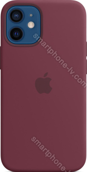 Apple iPhone 12 mini Silicone Case with MagSafe Plum 