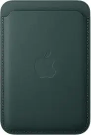 Apple iPhone Feingewebe wallet with MagSafe dark green