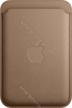 Apple iPhone Feingewebe wallet with MagSafe Taupe 