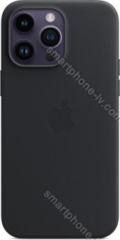 Apple leather case with MagSafe for iPhone 14 Pro Max midnight 