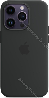 Apple silicone case with MagSafe for iPhone 14 Pro midnight 