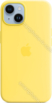 Apple silicone case with MagSafe for iPhone 14 canary yellow 