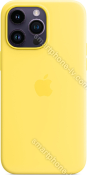 Apple silicone case with MagSafe for iPhone 14 Pro Max canary yellow 