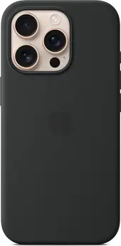 Apple silicone case with MagSafe for iPhone 16 Pro black