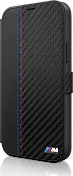 BMW Book Cover M Collection PU carbon Stripe для Эпл Айфон 12 мини черный