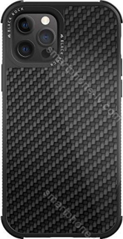 Black Rock Robust case Real carbon for Apple iPhone 12/12 Pro black 
