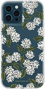 Case-Mate Rifle paper Co. для Эпл Айфон 12 Про Макс clear Hydrangea белый