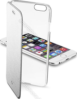 Cellularline clear Book for Apple iPhone 6/6s silver 