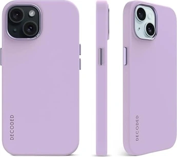 Decoded AntiMicrobial Silicone Back Cover для Эпл Айфон 15 Плюс Lavender