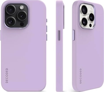 Decoded AntiMicrobial Silicone Back Cover для Эпл Айфон 15 Про Макс Lavender