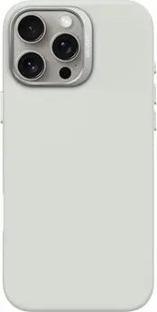Decoded AntiMicrobial Silicone Back Cover for Apple iPhone 16 Pro Max Stone Grey