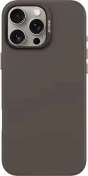 Decoded AntiMicrobial Silicone Back Cover for Apple iPhone 16 Pro Max phantom Black