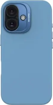 Decoded AntiMicrobial Silicone Back Cover for Apple iPhone 16 Air Blue