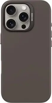 Decoded AntiMicrobial Silicone Back Cover for Apple iPhone 16 Pro phantom Black