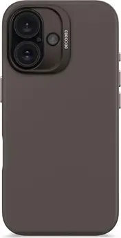 Decoded AntiMicrobial Silicone Back Cover for Apple iPhone 16 Phantom Black