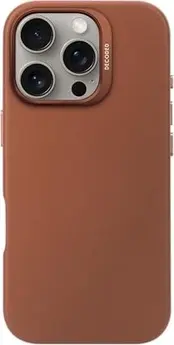 Decoded Leather Back Cover for Apple iPhone 16 Pro Tan Brown
