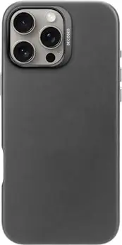 Decoded Leather Back Cover for Apple iPhone 16 Pro Max black